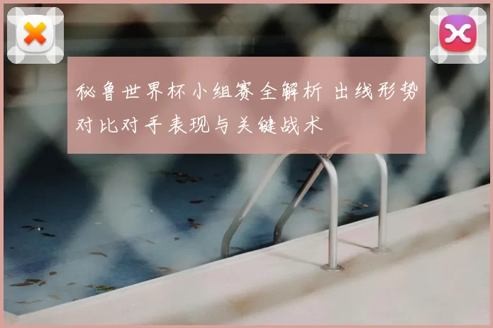 秘鲁世界杯小组赛全解析 出线形势对比对手表现与关键战术